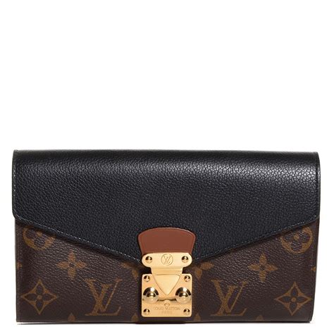 louis vuitton monogram pallas compact wallet noir black|louis vuitton pallas monogram price.